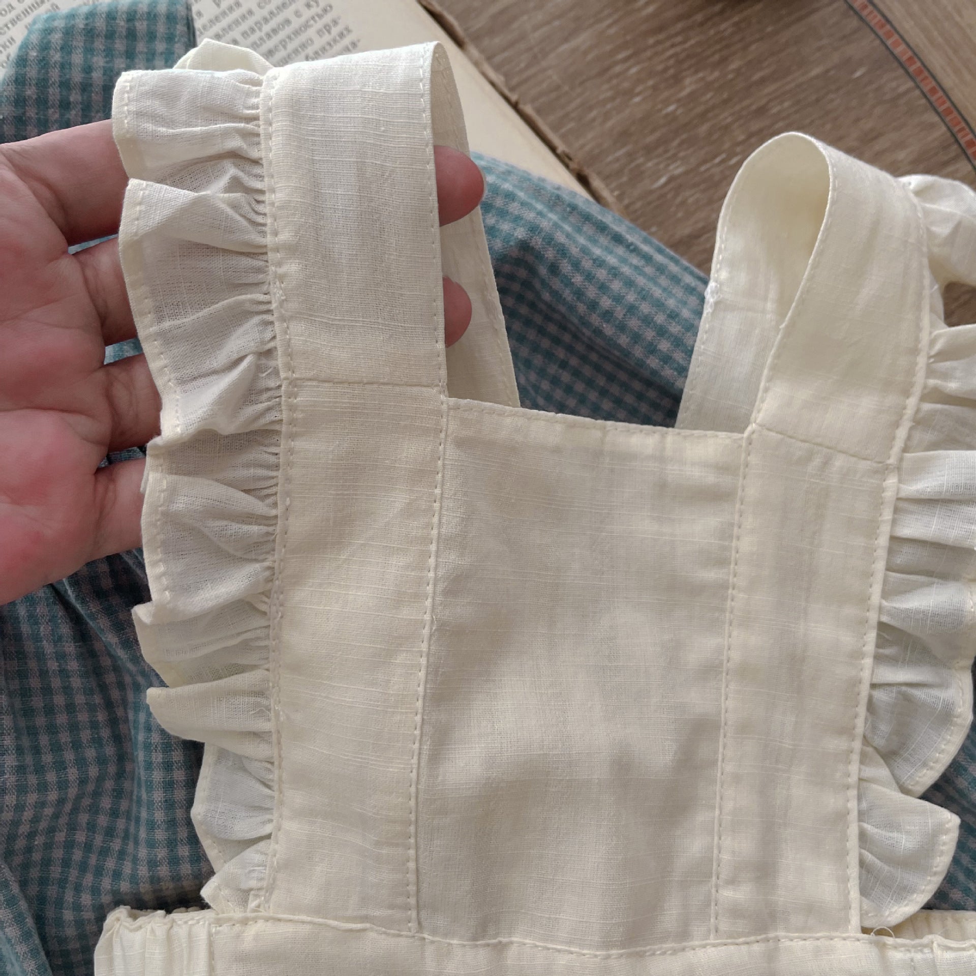 Wiloura Long Sleeve Romper+Small Overskirt