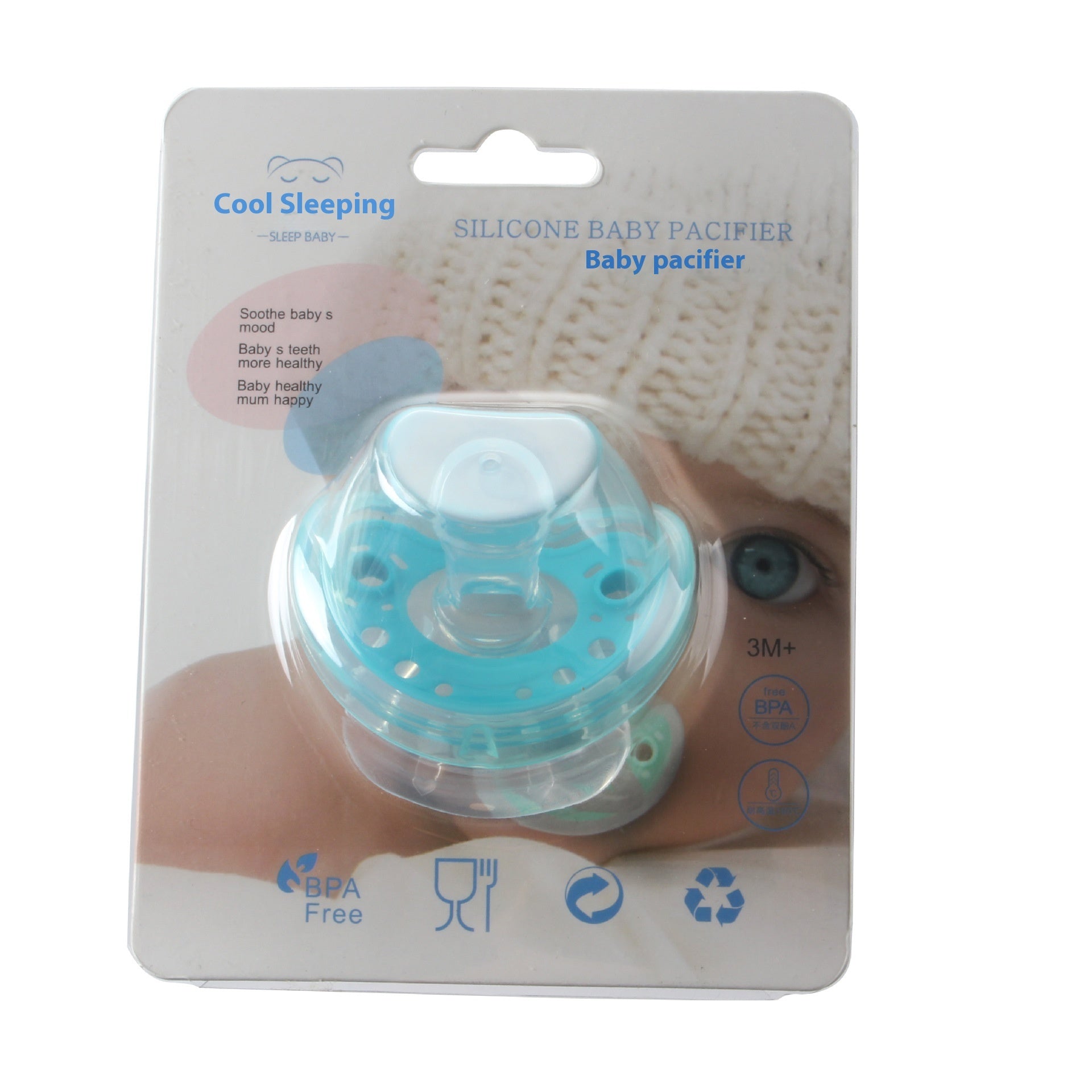Full Silica Gel Pacifier Two-color