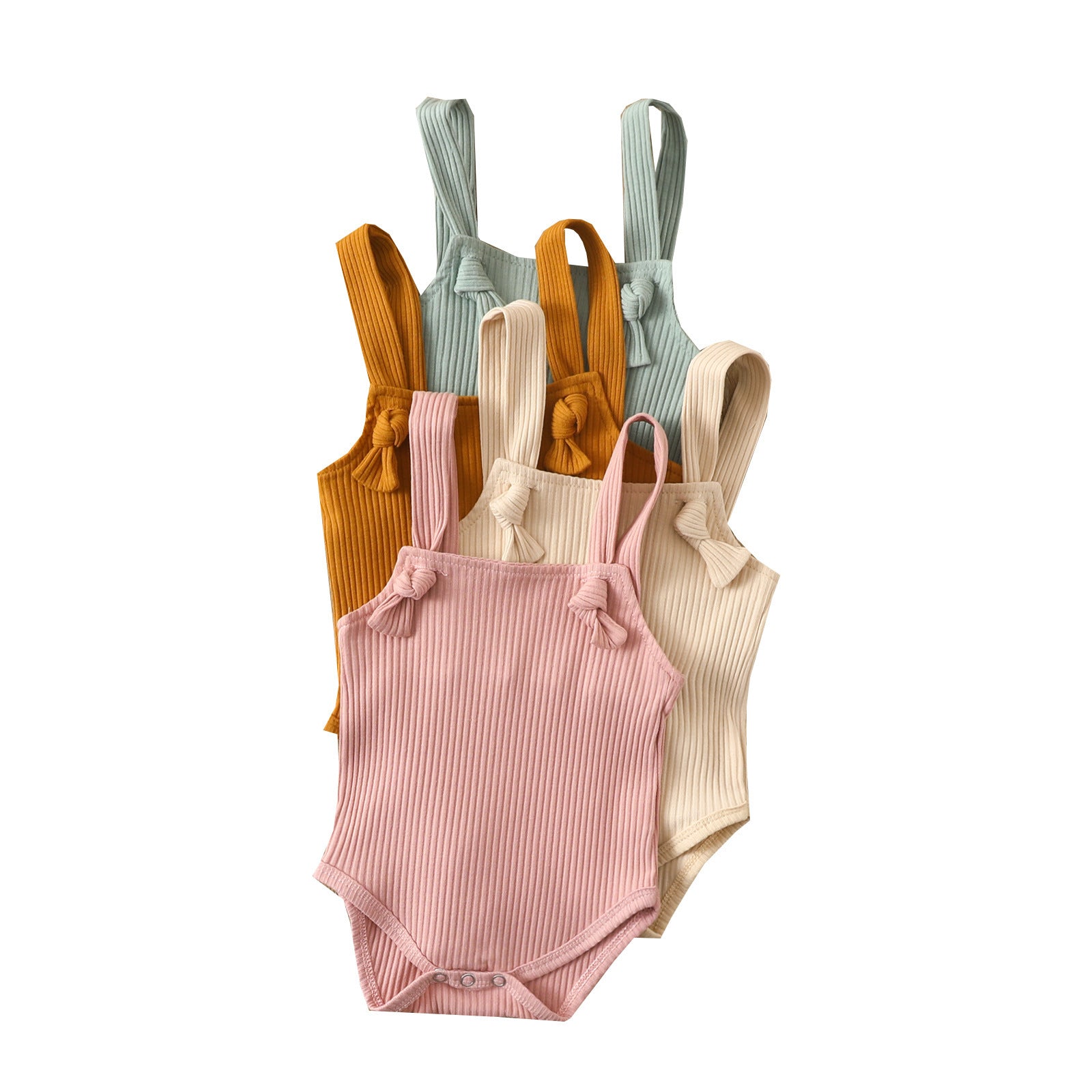 Wiloura Baby Cotton Strap Romper