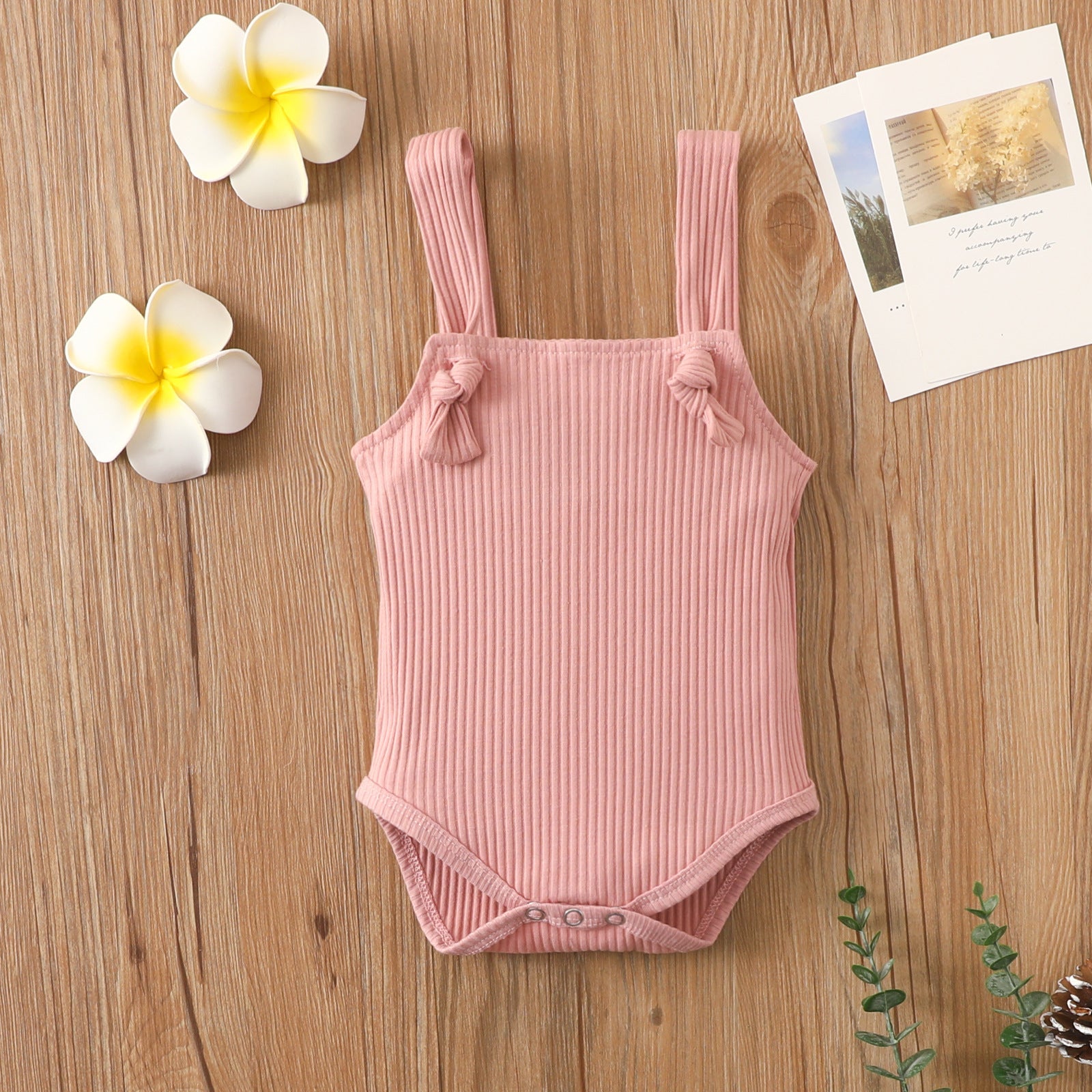 Wiloura Baby Cotton Strap Romper